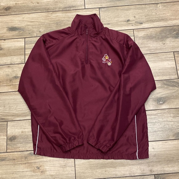 C/D Other - Vintage Arizona State Sun Devils Quarter Zip Windbreaker Jacket Size L